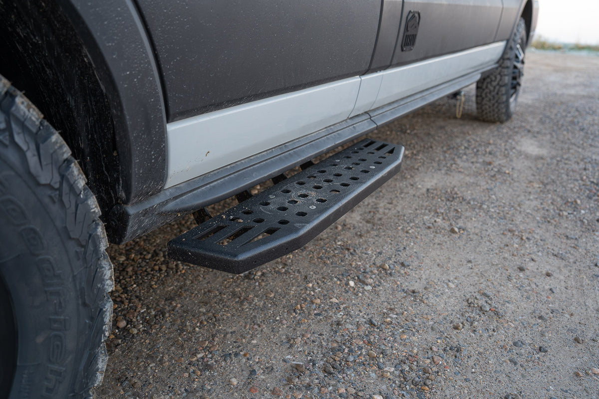 Transit Front Step Ford Transit Van Running Board Steps | DarkStar Offroad | Utah – Dark ...